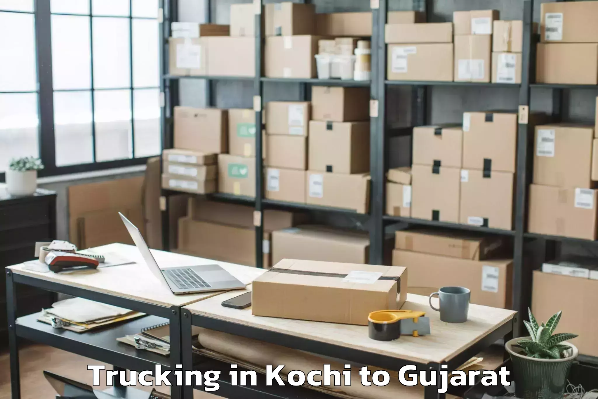 Professional Kochi to Tharad Trucking